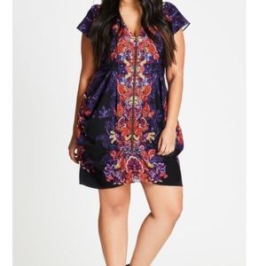 NEW Vibrant City Chic mirrored tunic